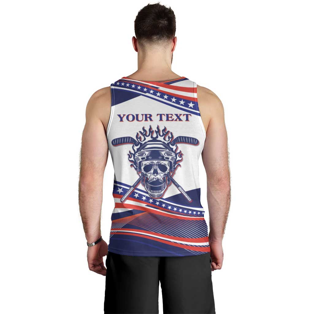 United States Hockey Personalized Men Tank Top Losing Teeth Winning Wars Since 1776 White Style