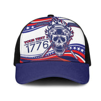 United States Hockey Personalized Mesh Trucker Cap Losing Teeth Winning Wars Since 1776 White Style