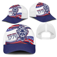 United States Hockey Personalized Mesh Trucker Cap Losing Teeth Winning Wars Since 1776 White Style