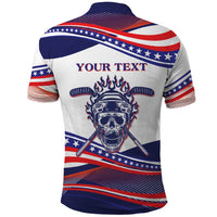 United States Hockey Personalized Polo Shirt Losing Teeth Winning Wars Since 1776 White Style