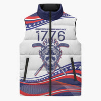 United States Hockey Personalized Sleeveless Puffer Jacket Losing Teeth Winning Wars Since 1776 White Style