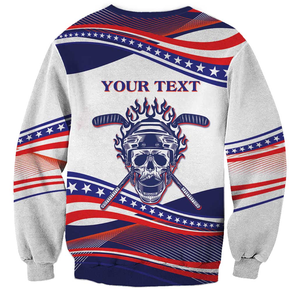 United States Hockey Personalized Sweatshirt Losing Teeth Winning Wars Since 1776 White Style