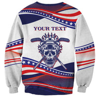 United States Hockey Personalized Sweatshirt Losing Teeth Winning Wars Since 1776 White Style