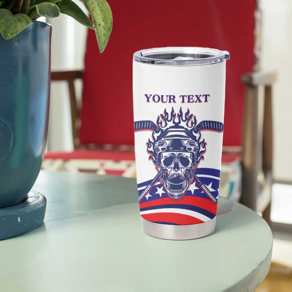 United States Hockey Personalized Tumbler Cup Losing Teeth Winning Wars Since 1776 White Style