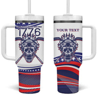 United States Hockey Personalized Tumbler With Handle Losing Teeth Winning Wars Since 1776 White Style