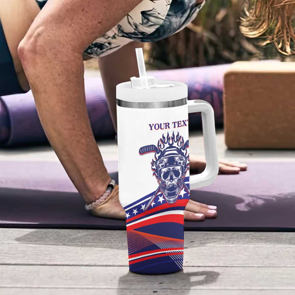 United States Hockey Personalized Tumbler With Handle Losing Teeth Winning Wars Since 1776 White Style