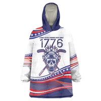 United States Hockey Personalized Wearable Blanket Hoodie Losing Teeth Winning Wars Since 1776 White Style