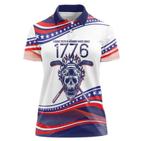 United States Hockey Personalized Women Polo Shirt Losing Teeth Winning Wars Since 1776 White Style