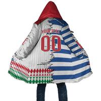 Custom Greece Italy Cultural Half Flag Cloak Scratch Style