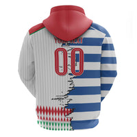 Custom Greece Italy Cultural Half Flag Hoodie Scratch Style