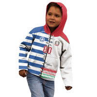 Custom Greece Italy Cultural Half Flag Kid Hoodie Scratch Style
