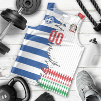 Custom Greece Italy Cultural Half Flag Men Tank Top Scratch Style