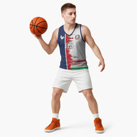 Custom France Italy Cultural Half Flag Basketball Jersey Scratch Style