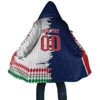 Custom France Italy Cultural Half Flag Cloak Scratch Style