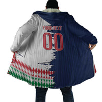 Custom France Italy Cultural Half Flag Cloak Scratch Style