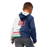 Custom France Italy Cultural Half Flag Kid Hoodie Scratch Style