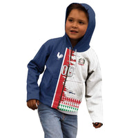 Custom France Italy Cultural Half Flag Kid Hoodie Scratch Style