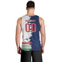 Custom France Italy Cultural Half Flag Men Tank Top Scratch Style