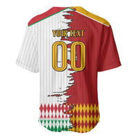 Custom Italy Spain Cultural Half Flag Baseball Jersey Scratch Style