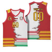 Custom Italy Spain Cultural Half Flag Basketball Jersey Scratch Style