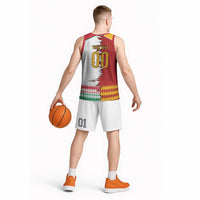 Custom Italy Spain Cultural Half Flag Basketball Jersey Scratch Style
