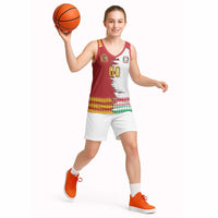 Custom Italy Spain Cultural Half Flag Basketball Jersey Scratch Style