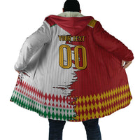 Custom Italy Spain Cultural Half Flag Cloak Scratch Style
