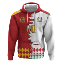 Custom Italy Spain Cultural Half Flag Hoodie Scratch Style