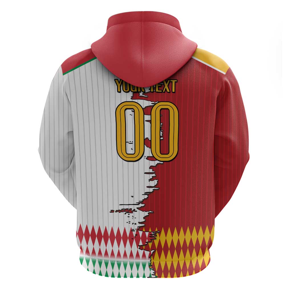 Custom Italy Spain Cultural Half Flag Hoodie Scratch Style