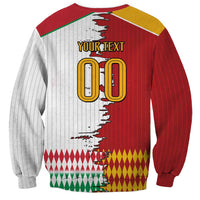Custom Italy Spain Cultural Half Flag Sweatshirt Scratch Style