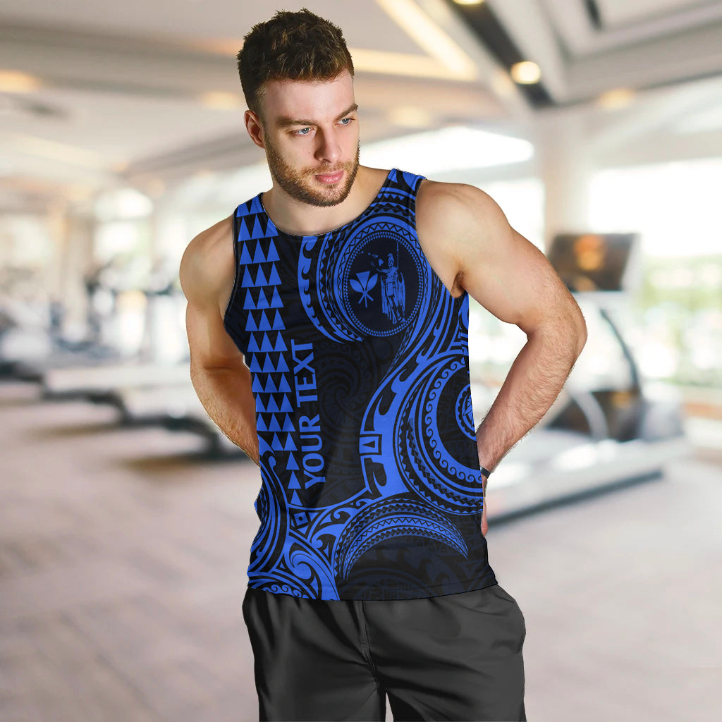 custom-hawaii-men-tank-top-paradise-of-the-pacific-tribal-kakau-for-king-kamehameha-day-blue