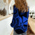 Custom Hawaii Women Casual Shirt Paradise of the Pacific Tribal Kakau for King Kamehameha Day - Blue - Wonder Print Shop
