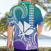 Custom Hawaii Hawaiian Shirt Paradise of the Pacific Tribal Kakau for King Kamehameha Day - Gradient - Wonder Print Shop
