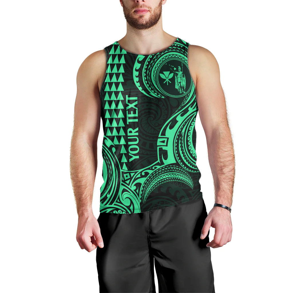 custom-hawaii-men-tank-top-paradise-of-the-pacific-tribal-kakau-for-king-kamehameha-day-green