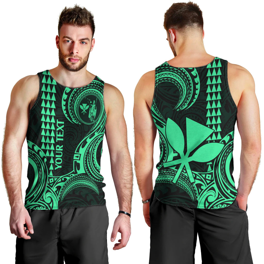 custom-hawaii-men-tank-top-paradise-of-the-pacific-tribal-kakau-for-king-kamehameha-day-green