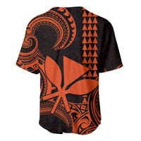 Custom Hawaii Baseball Jersey Paradise of the Pacific Tribal Kakau for King Kamehameha Day - Orange LT9 - Wonder Print Shop