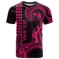 Custom Hawaii T Shirt Paradise of the Pacific Tribal Kakau for King Kamehameha Day - Pink - Wonder Print Shop