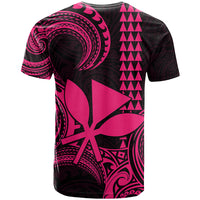Custom Hawaii T Shirt Paradise of the Pacific Tribal Kakau for King Kamehameha Day - Pink - Wonder Print Shop
