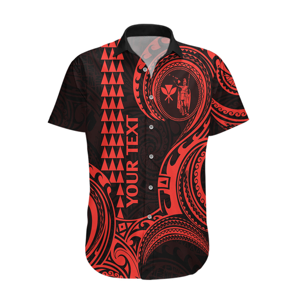 Custom Hawaii Hawaiian Shirt Paradise of the Pacific Tribal Kakau for King Kamehameha Day - Red - Wonder Print Shop