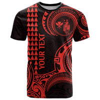 Custom Hawaii T Shirt Paradise of the Pacific Tribal Kakau for King Kamehameha Day - Red - Wonder Print Shop