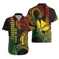 Custom Hawaii Hawaiian Shirt Paradise of the Pacific Tribal Kakau for King Kamehameha Day - Reggae - Wonder Print Shop