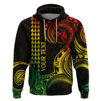 Custom Hawaii Hoodie Paradise of the Pacific Tribal Kakau for King Kamehameha Day - Reggae - Wonder Print Shop