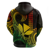Custom Hawaii Hoodie Paradise of the Pacific Tribal Kakau for King Kamehameha Day - Reggae - Wonder Print Shop