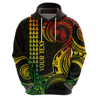 Custom Hawaii Hoodie Paradise of the Pacific Tribal Kakau for King Kamehameha Day - Reggae - Wonder Print Shop