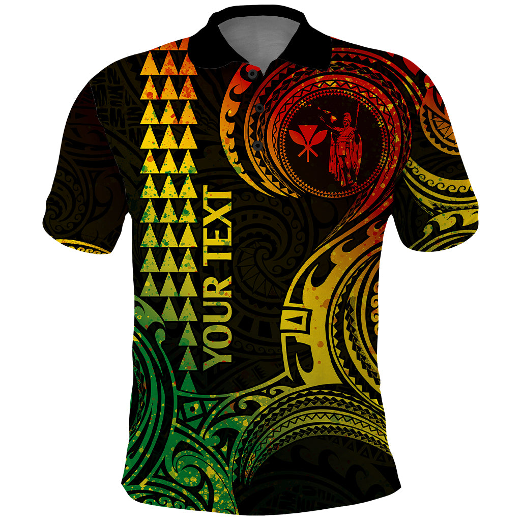 Custom Hawaii Polo Shirt Paradise of the Pacific Tribal Kakau for King Kamehameha Day - Reggae - Wonder Print Shop