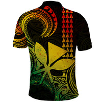 Custom Hawaii Polo Shirt Paradise of the Pacific Tribal Kakau for King Kamehameha Day - Reggae - Wonder Print Shop