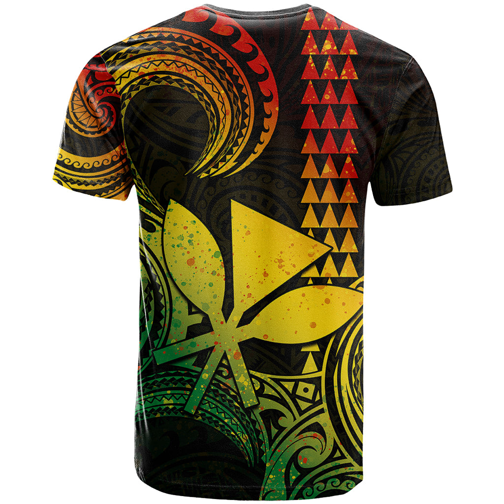 Custom Hawaii T Shirt Paradise of the Pacific Tribal Kakau for King Kamehameha Day - Reggae - Wonder Print Shop
