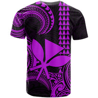 Custom Hawaii T Shirt Paradise of the Pacific Tribal Kakau for King Kamehameha Day - Purple - Wonder Print Shop