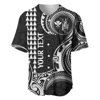 Custom Hawaii Baseball Jersey Paradise of the Pacific Tribal Kakau for King Kamehameha Day - White LT9 - Wonder Print Shop