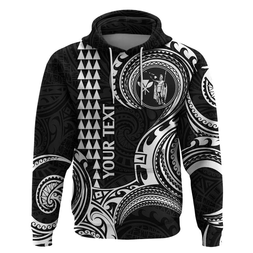 Custom Hawaii Hoodie Paradise of the Pacific Tribal Kakau for King Kamehameha Day - White - Wonder Print Shop